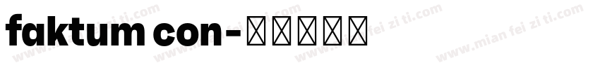 faktum con字体转换